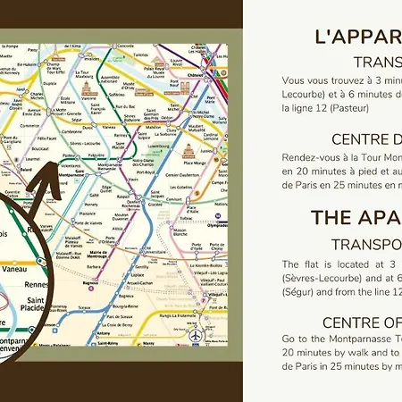 12.appartement 4pers#sevres-lecourbe#necker Paris